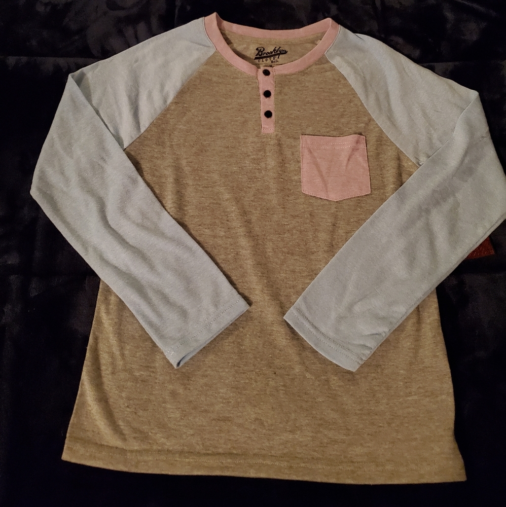 Boys 10 Grey Long Sleeve Soft T